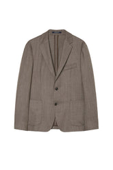 Italian Knit Blazer In Wool Stretch